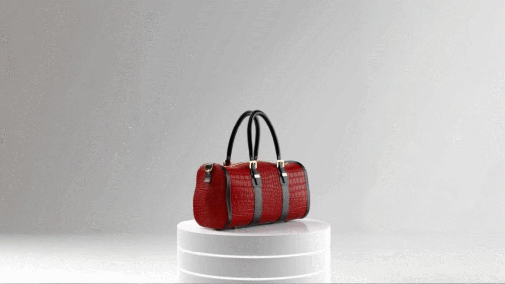 3D handbag modeling and photorealistic rendering