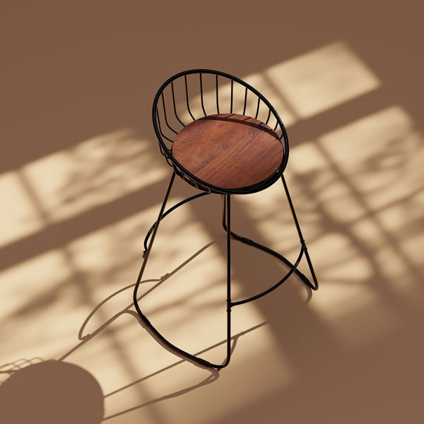 Bar Stool 3D Renders